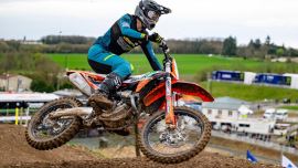 Der 17-jährige KTM-Pilot zeigte in den ersten EMX 250er Läufen in Spanien und Frankreich mit guten Leistungen auf!