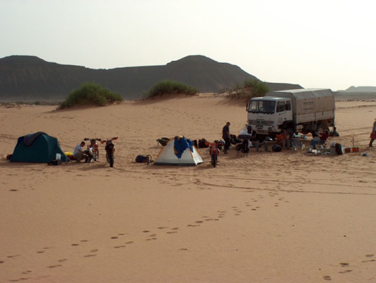 Camping-Atmopshäre in der Wüste