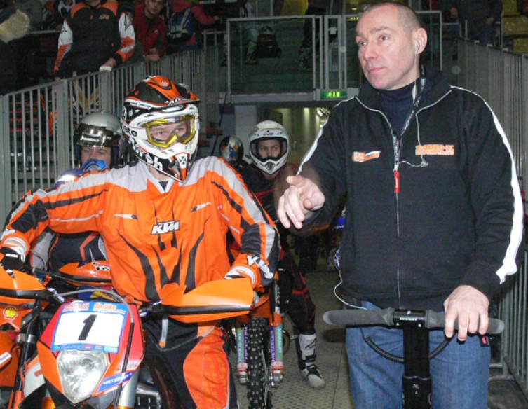 KTM-Überflieger Taddy Blazusiak mit Rodeo-X Mastermind Karl Katoch