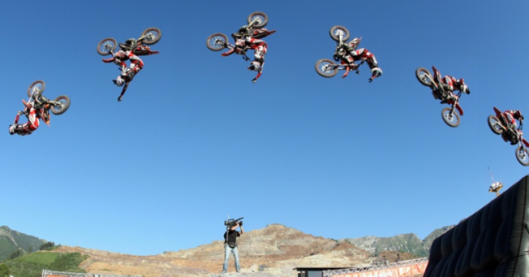 Highlight am Samstag Abend: die Freestyle-MX Show von fmx4ever