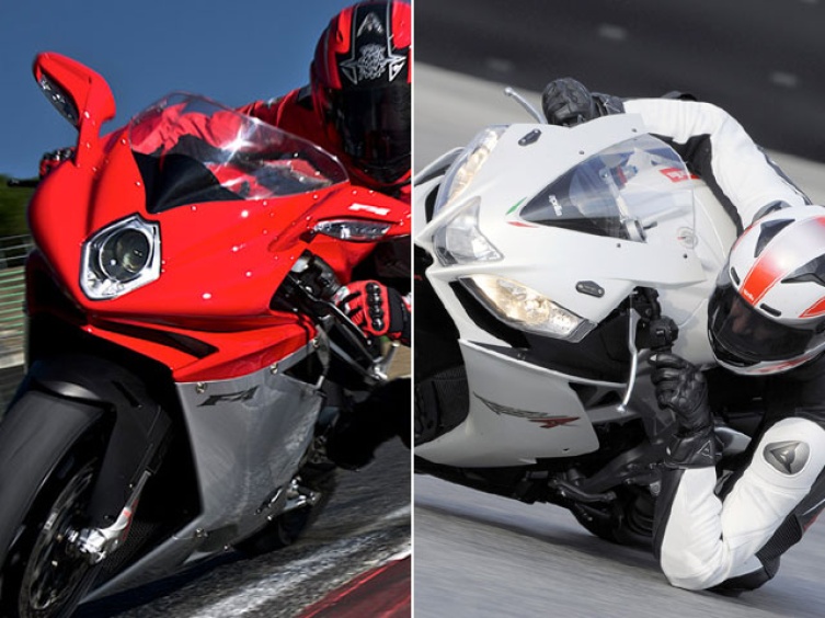 Bei der Umfrage auf den Plätzen 2 und 3: MV Agusta F4 und Aprilia RSV4