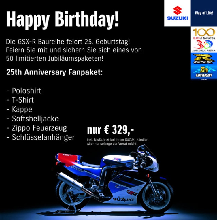 25 Jahre Suzuki G-SXR