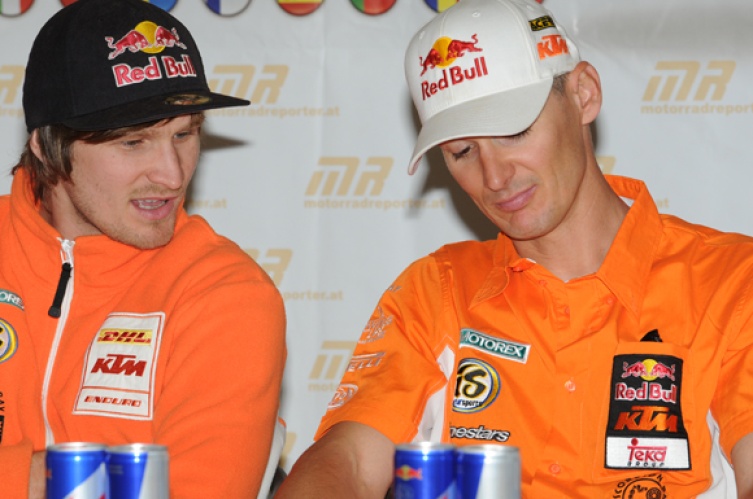 Die KTM Factory Racing Superstars Taddy Blazusiak und Stefan Everts (Foto: Carsten M. Steffen)