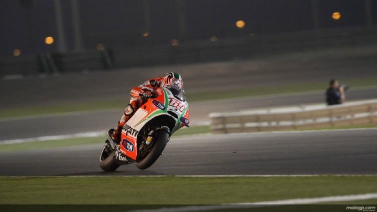 Nicky Hayden in Qatar