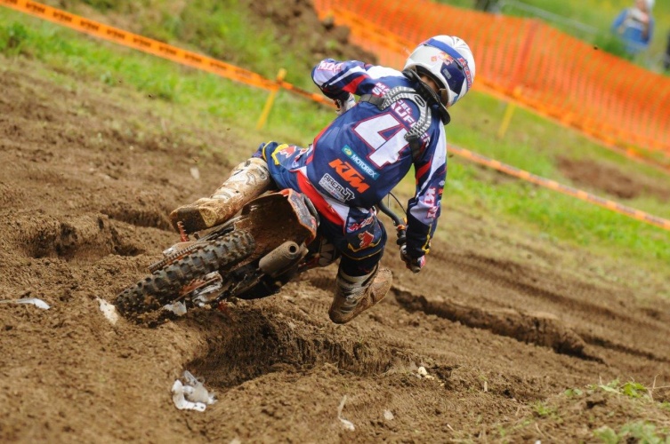 Marcel Stauffer fuhr im ersten Jugend ÖM Lauf von Weyer den Sieg ein! (Foto: Heti/supercross.at)