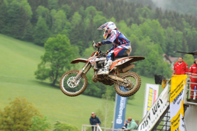 Im zweiten Jugend ÖM Lauf setzte sich der 13-jährige Rene Hofer durch! (Foto: Heti/supercross.at)