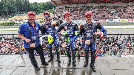 Nach einem spannenden Rennen auf dem berühmten Circuit de Spa-Francorchamps hat das österreichische Team YART Yamaha Official EWC auf Bridgestone-Reifen den Sieg bei den 24H SPA EWC Motos errungen.