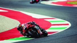 Der MotoGP-Rookie von 2024 fährt mit seiner GASGAS RC16 beim Großen Preis von Italien und in der siebten Runde der Saison vor vollen Zuschauerrängen in der Toskana in die TOP Fünf.