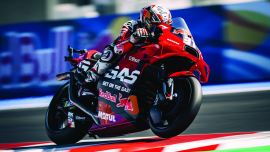 Red Bull GASGAS Tech3s MotoGP-Rookie Pedro Acosta zeigte seine wachsenden Fähigkeiten auf höchstem Niveau, indem er sich auf Platz 5 qualifizierte und im Sprint Platz 6 belegte.