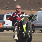 80 YEAR OLD GRANDPA EARL SHREDS DIRT BIKE