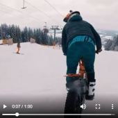 Wer glaubt, dass man nur mit Ski auf die Piste kann, der irrt. 