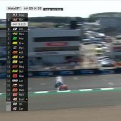 In einem spannenden Finale gewinnt Rins vor Marquez und Vinales. Rossi landet auf Platz4.