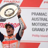 Marc Marquez schrieb in Australien Geschichte, als er nach seinem 55-ten Sieg in der Königsklasse am Ende eines unglaublichen australischen GPs zum erfolgreichsten Fahrer von Honda wurde.