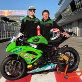 Grün als neue Hausfarbe. Andreas Kofler wird in der IDM eine Kawasaki ZX-6R in der Klasse Supersport 600 Klasse lenken.