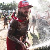 Justin Barcia von Troy Lee Designs/Red Bull/GASGAS Factory Racing feierte am Samstag vor einem tosenden Publikum in seiner Heimatstadt beim The Wick 338 National in Massachusetts sein erstes Gesamtpodium der Saison.