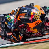 Brad Binder war der Schnellste des Red Bull KTM-Duos und war nur eine halbe Sekunde von der Bestzeit entfernt. 